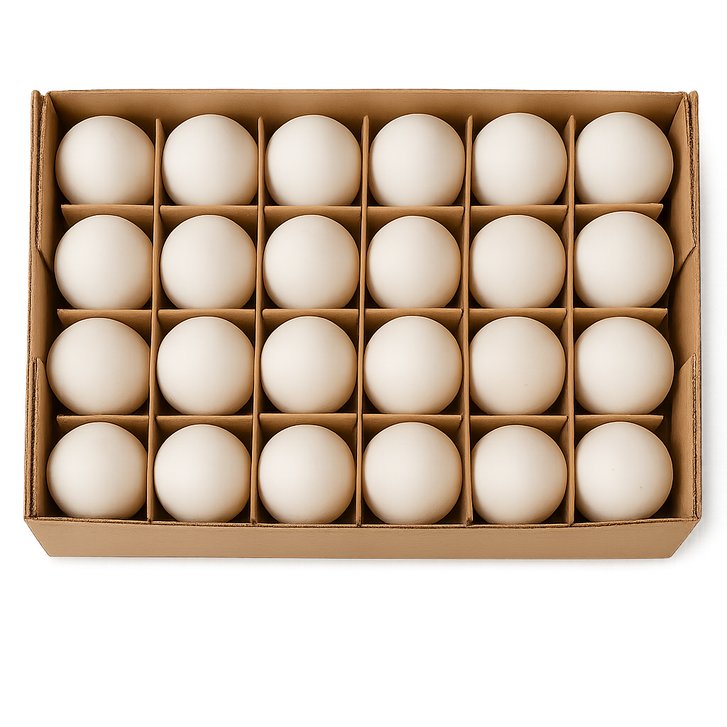 NaDeco Hühnereier ausgeblasen in Weiß, 24 Stk | Dekoeier | Ostereier  Osterdeko