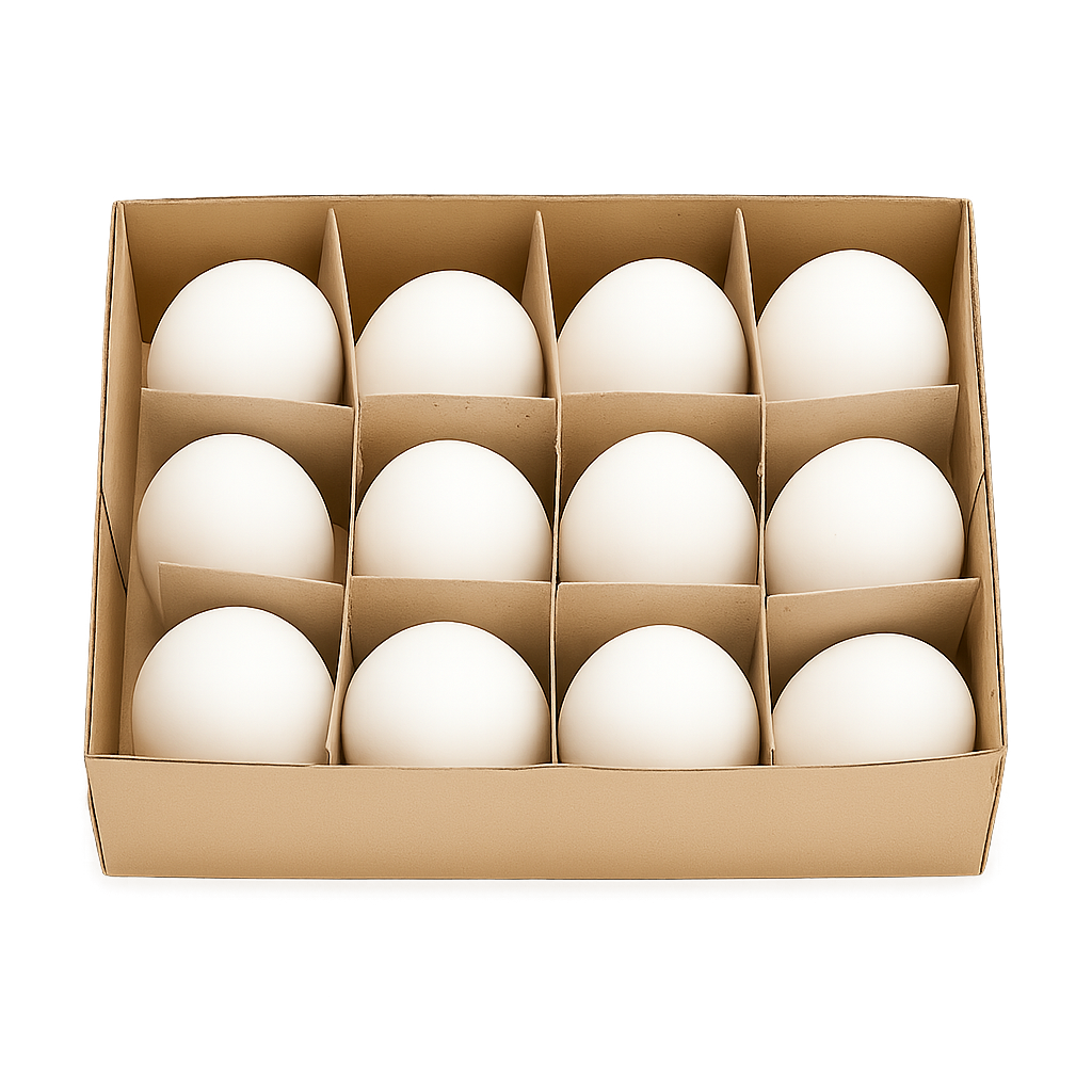 12 Gänseeier weiß echt ausgeblasen Deko Ostern Basteln Bemalen Natur Eier