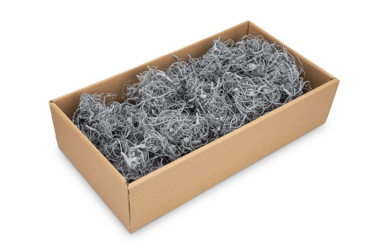 Curly Moos Grau 500g | Deko Moos | Bastelmoos | Moos zum Basteln