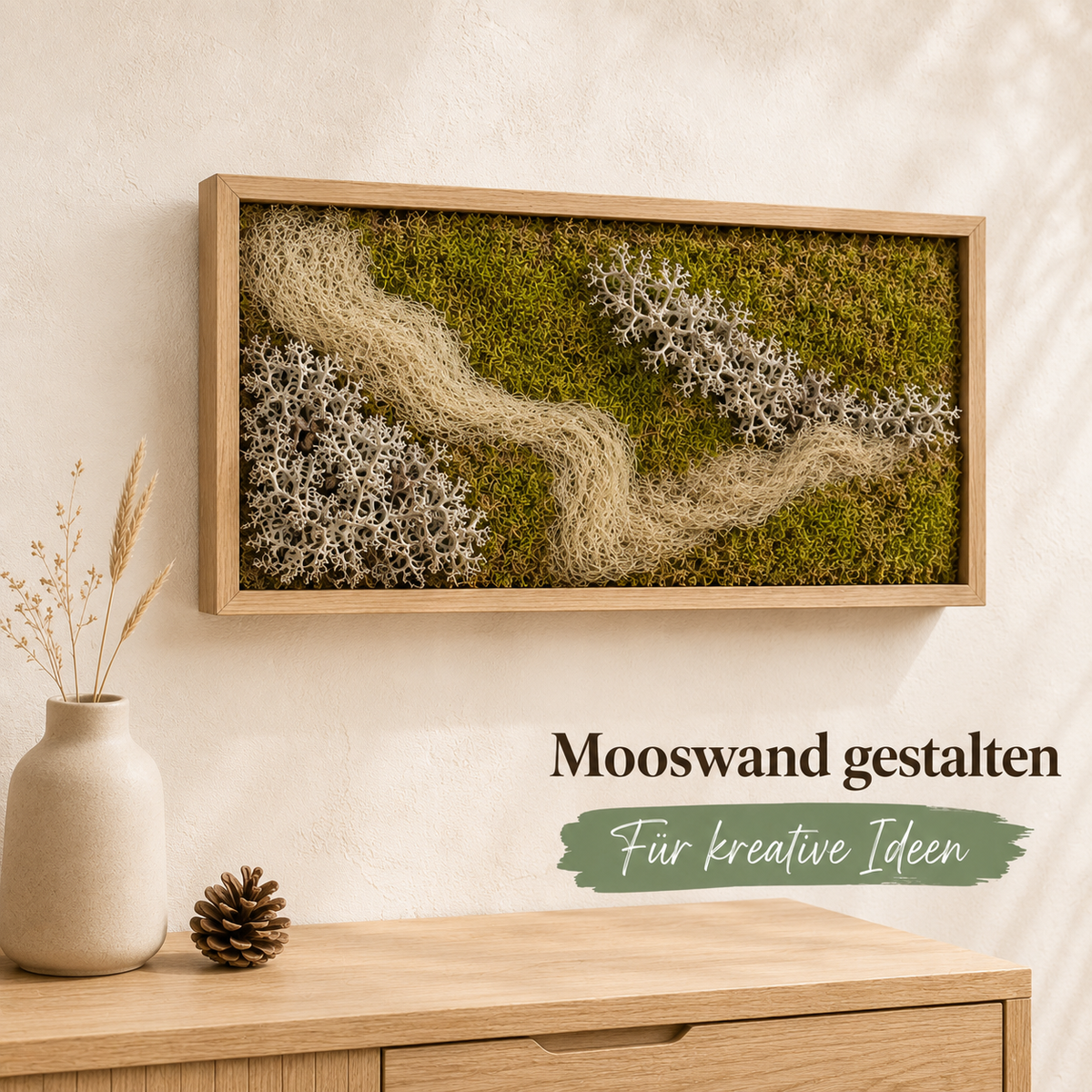 Deko Moos Mix 650 g Naturmoos Bastelmoos Floristik Modellbau getrocknet