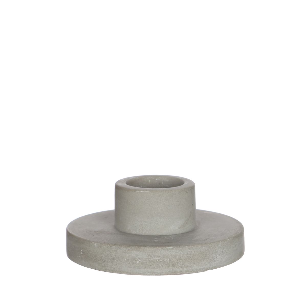 Kerzenhalter in Betonoptik oder gefärbt wählbar, Höhe ca. 3cm, Durchmesser  ca. 7cm | Stabkerzenhalter | NaDeco