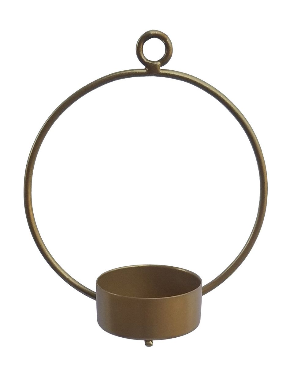 Wandteelichthalter in Schwarz oder Gold, wählbar, Größe 10cm