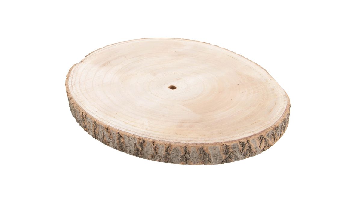 Paulownia Holzscheibe Ø 13 bis 40 cm Baumscheibe Holzteller Deko naturbelassen