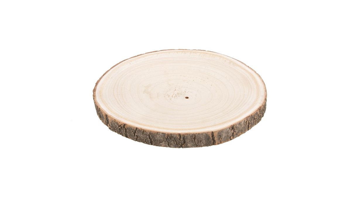 NaDeco Paulownia-Holzscheibe Ø 13-40 cm | Baumscheibe | Holzteller