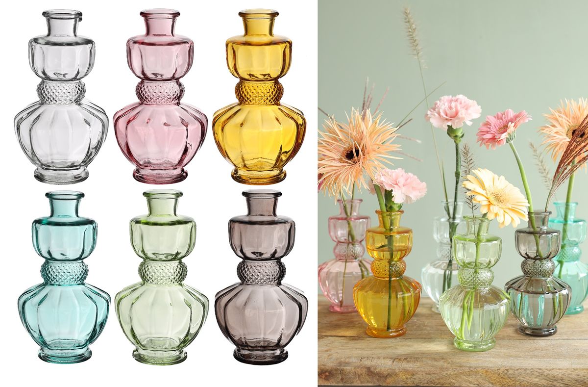 Tischvase 'Bellagio', in sechs Farben wählbar, Ø 8,5 cm, H 15 cm