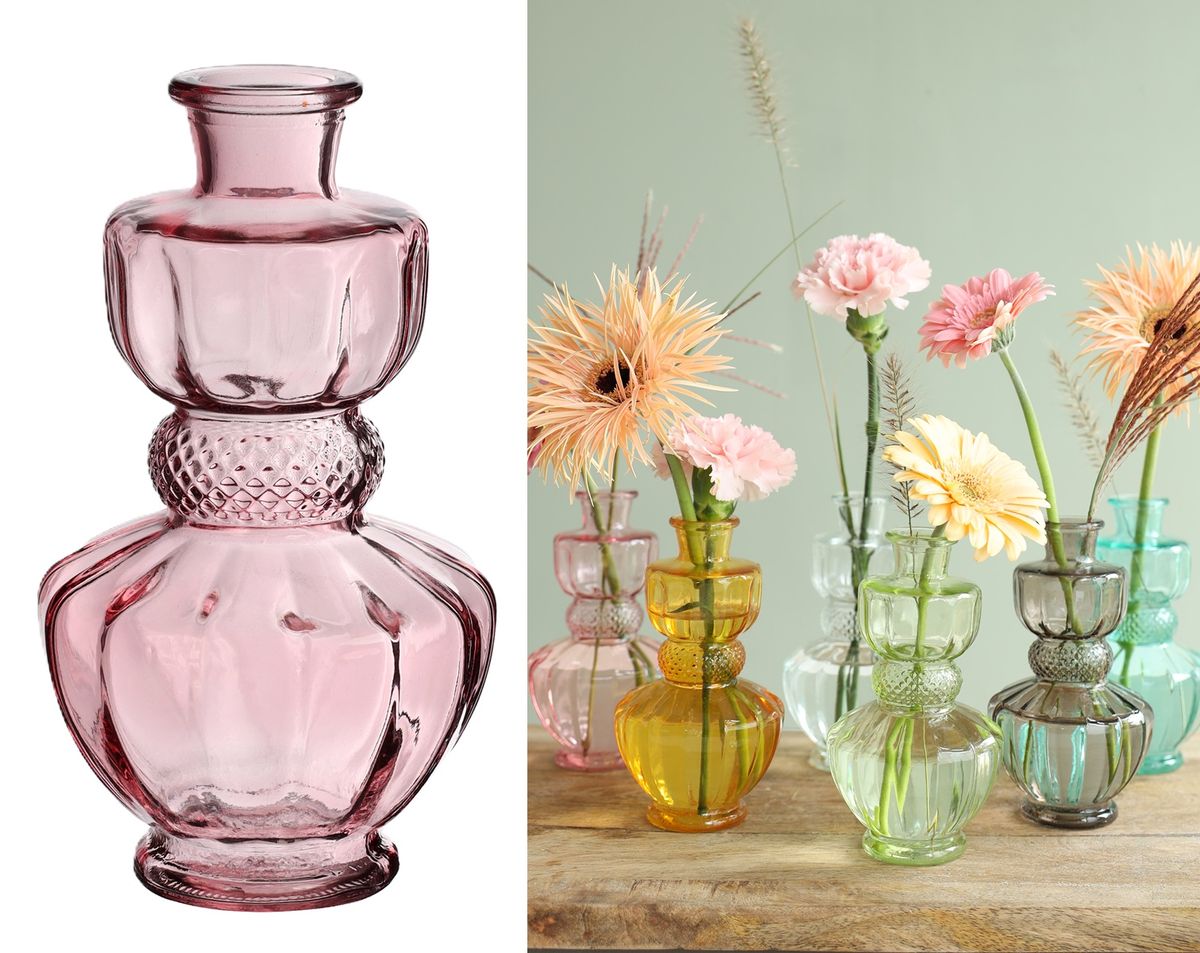 Tischvase 'Bellagio', in sechs Farben wählbar, Ø 8,5 cm, H 15 cm